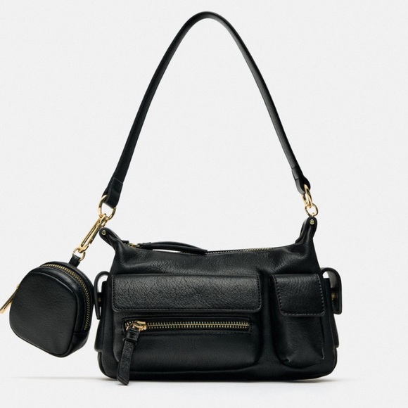 ZARA SHOULDER BAG WITH POCKETS - Picture 2 of 13